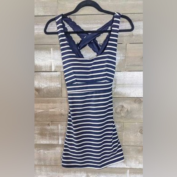 Dress Size Small Navy & White Stripe - Picture 3 of 5